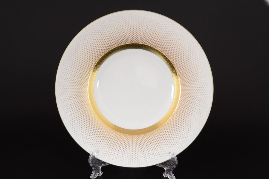 Набор тарелок 29 см "Rio white gold", 6 шт.