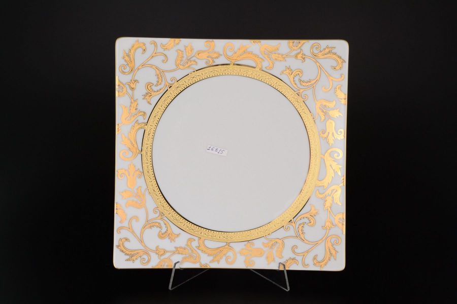 Набор тарелок 27 см "Tosca White Gold", 6 шт.