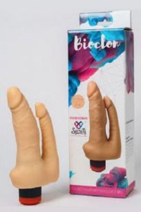 Вибратор Bioclon № 9 анально-вагинальный из ПВХ, 12*4, 10*2,5 см