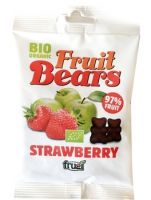 Органические фруктовые медвежуйки со вкусом яблока и клубники, 50 г,TM Frugi