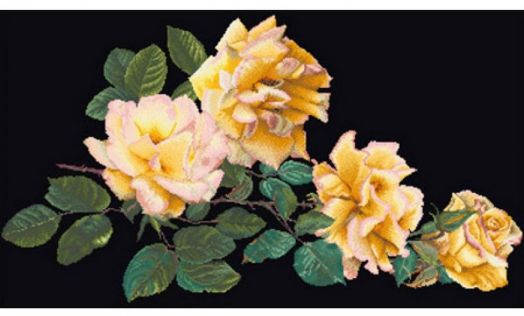 Набор для вышивания  Желтые розы THEA GOUVERNEUR (429.05)