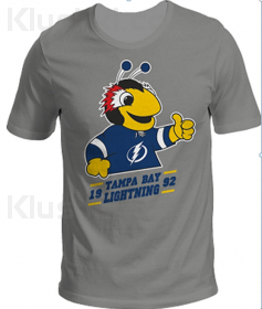 Футболка "Tampa Bay Lightning Kids Mascot" печать, меланж