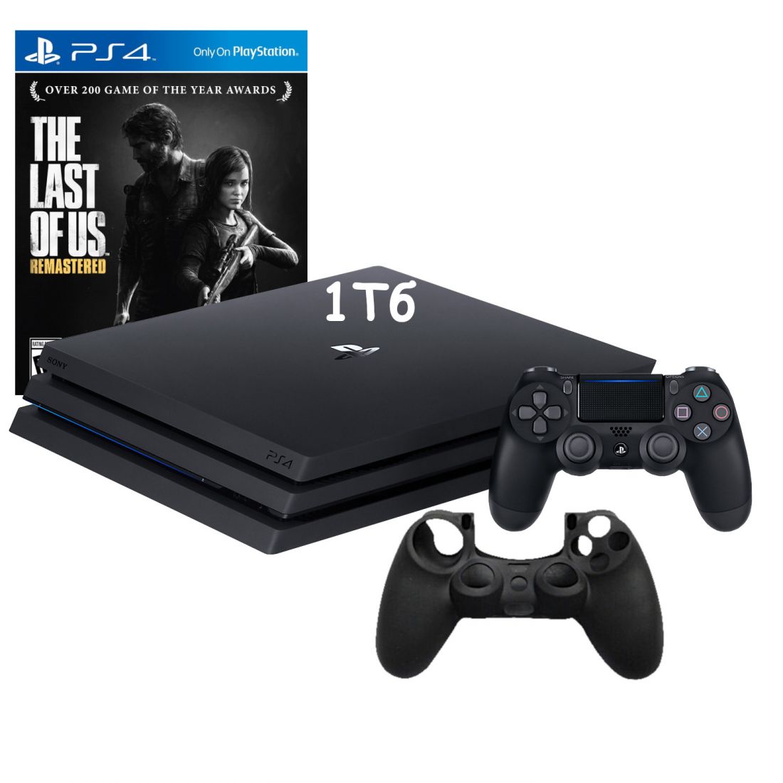 Sony PlayStation 4 Pro 1Tb ( CUH-7216B ) + Игра The Last of us + Силиконовый чехол для джойстика