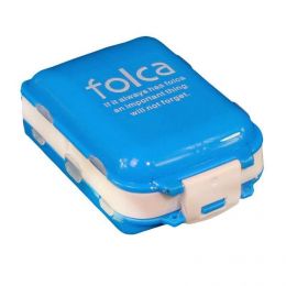 Портативная таблетница Folca, цвет голубой | Организация хранения