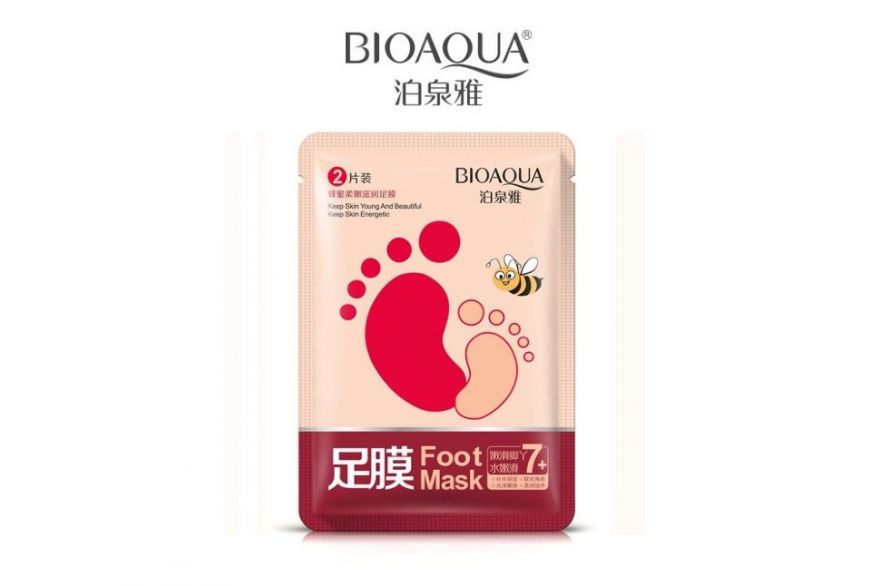Медовая маска-носочки для ног BioAqua Honey Foot Mask