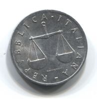 1 лира 1954 года Италия