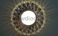 Точечный Светильник OREOL Crystal 7664 113/60mm под лампу MR16 Белый