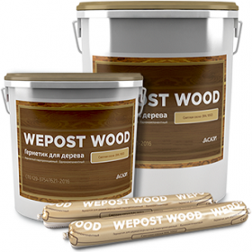 Герметик Акриловый Wepost Wood 600мл Белый Однокомпонентный для Деревянного Домостроения.