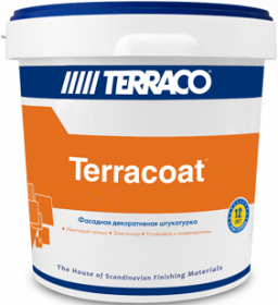Декоративная Штукатурка Terraco Terracoat BT 25кг с Песчаной Текстурой для Внутренних и Наружных Работ
