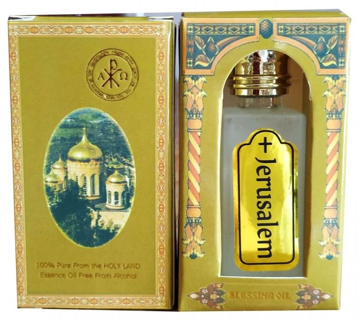 Масло от святынь ароматное "Иерусалим" с добавлением масла, освященного на Гробе Господнем
