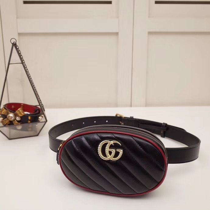 Поясная сумка Gucci Marmont GG 18 cm