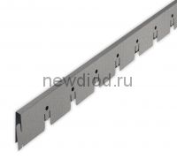 Рейка Grigliato-E нап. 50x50 h40 b10 A907RUS04 металлик L=2.40 (алюм.)