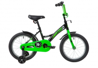 Детский велосипед Novatrack Strike 16 (2020) Черный-зелёный (139649)