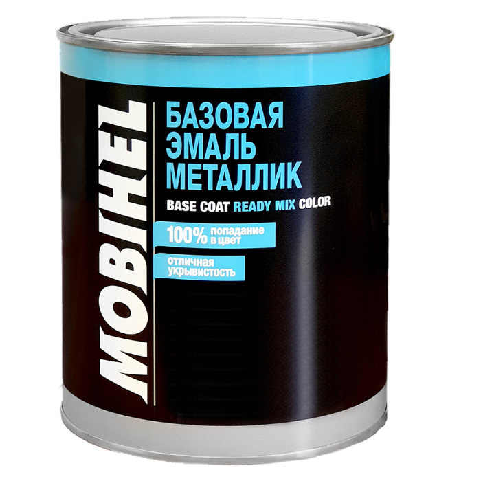 Mobihel Базовая эмаль металлик VW DEEP BLACK, 1л.