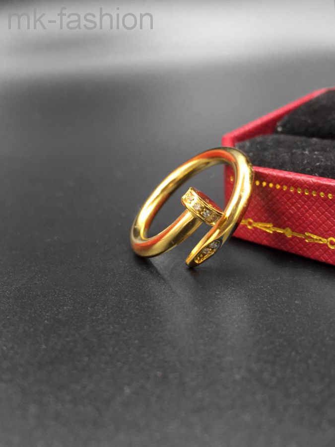 Cartier кольцо гвоздь Gold фианит
