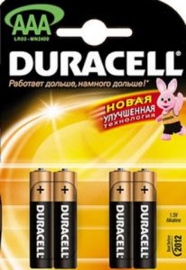 Батарейки DURACELL 4шт LR03