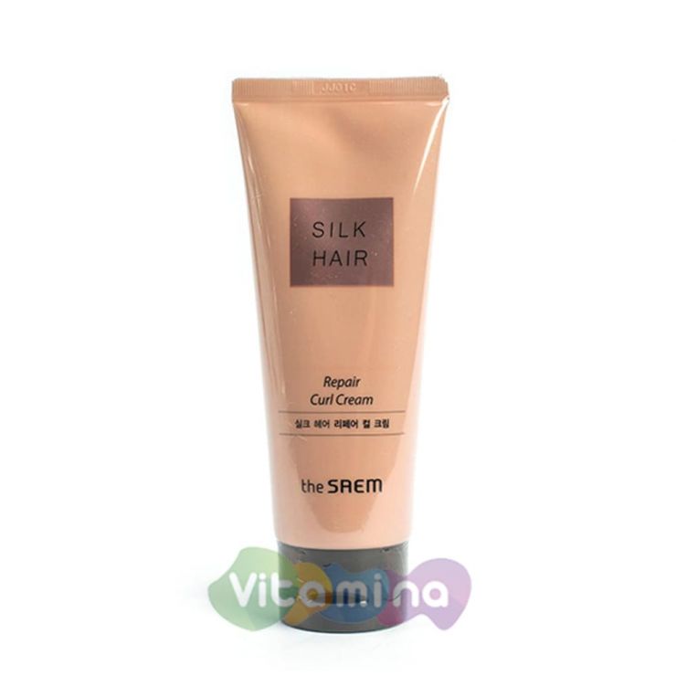 The Saem Silk Hair Argan Curl Cream - Моделирующий крем для кудрявых волос