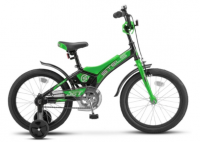 Детский велосипед STELS Jet 16 Z010 Черный/зелёный