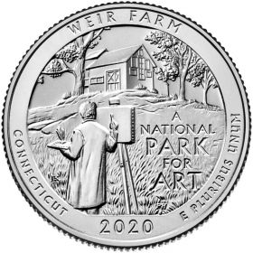 52 ПАРК США - 25 центов 2020 год, Национальное историческое место Ферма Дж.А. Вейра