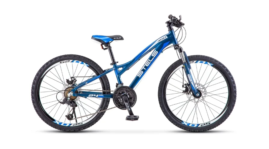 Подростковый горный (MTB) велосипед STELS Navigator 460 MD 24 K010 (2020) Черный/синий