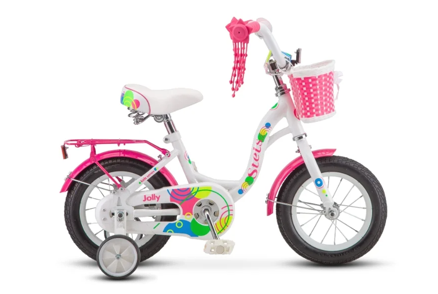Детский велосипед STELS Jolly 12 V010 (2020) Белый/розовый
