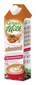 Напиток растительный GREEN MILK Professional миндальный на рисовой основе 1,5% ГОСТ, без змж, 1000мл