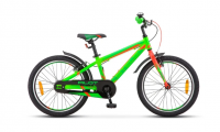 Подростковый горный (MTB) велосипед STELS Pilot 250 Gent 20 V010  Неоновый-зелёный/неоновый-красный