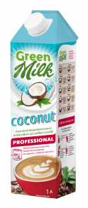 Напиток растительный GREEN MILK Professional кокосовый на соевой основе 1,5% ГОСТ, без змж, 1л