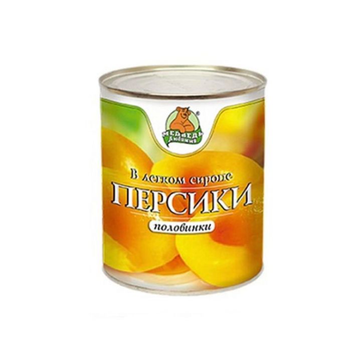 Компот Медведь любимый Персик ж/б 425мл.