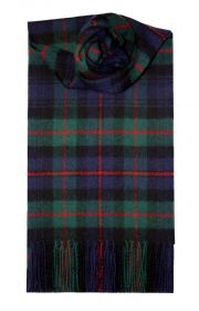 Шотландский теплый шарф 100% шерсть ягнёнка ,  клана Мюррэй из Атолла  MURRAY OF ATHOLL MODERN TARTAN LAMBSWOOL SCARF  плотность 6