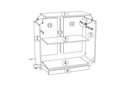 Кровать гармония с ящиками стендмебель схема сборки