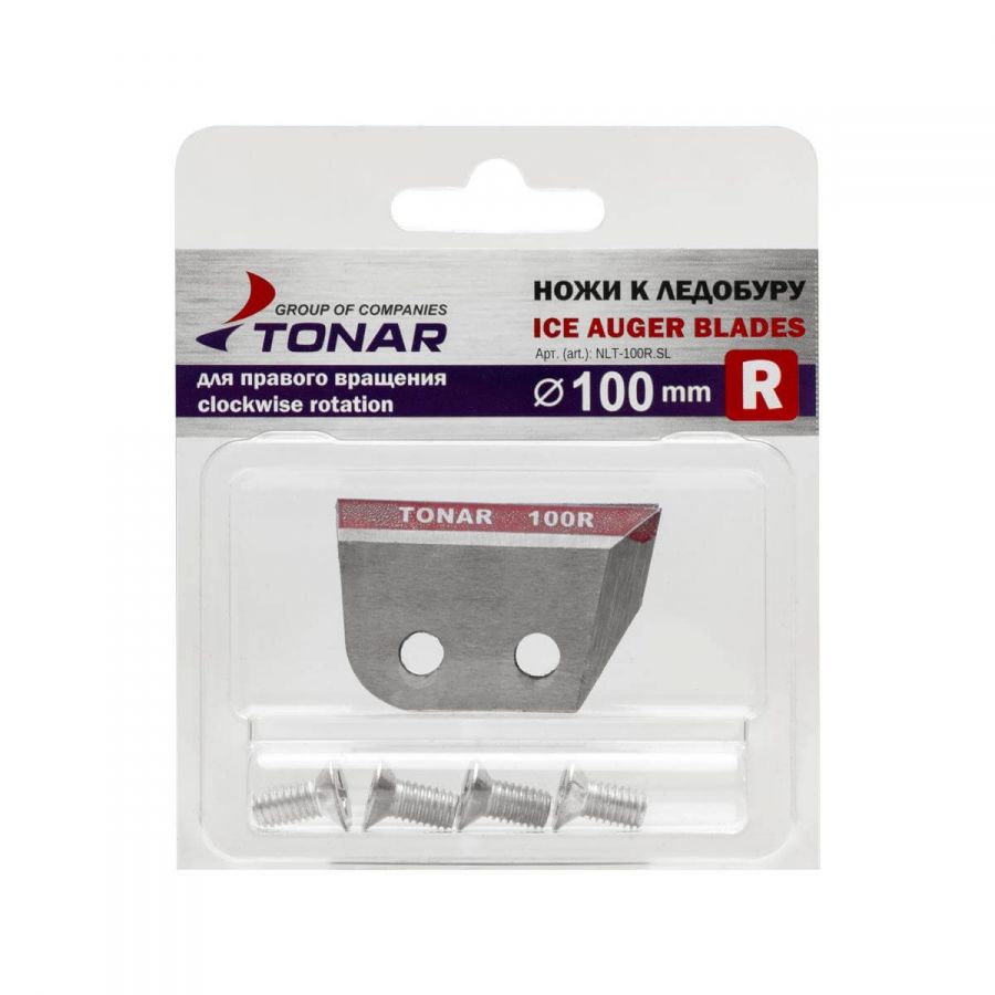Ножи для ледобура Тонар 100 мм правого вращения NLT-100 R.SL