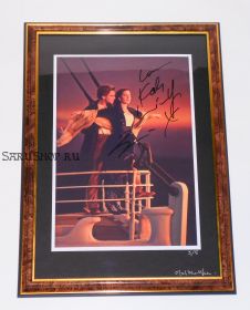 Автографы: Леонардо ДиКаприо, Кейт Уинслет. Титаник