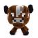 Мягкая плюшевая Коричневая Корова из Майнкрафт (Minecraft) 17 см на присоске