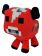 Мягкая плюшевая Грибная красная Корова из Майнкрафт (Minecraft) 20 см на присоске