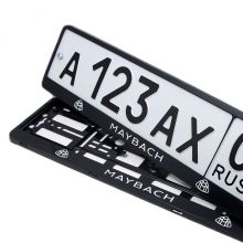 Рамки   с логотипом Mercedes Benz  MAYBACH для гос номера автомобиля Grolcan (Польша) - 2 шт черные