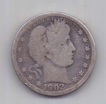 1/4 доллара 1902 года США