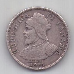 5 сантимов 1904 года Панама AUNC