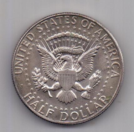 1/2 доллара 1967 года США UNC