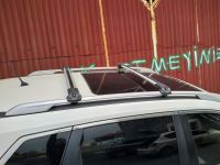 Багажник на крышу Nissan X-Trail T32, Turtle Air 1, аэродинамические дуги на рейлинги (серебристый цвет)