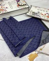 Gucci шарф синий