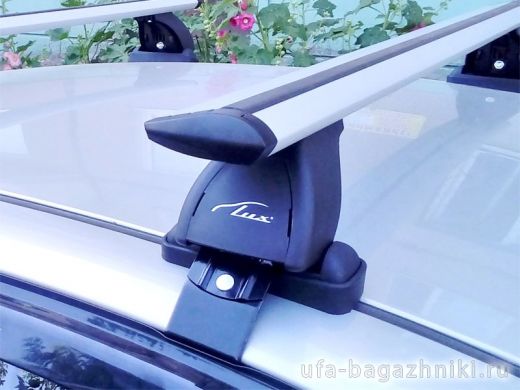 Багажник на крышу Ford Ranger 2011-... (без рейлингов), Lux, крыловидные дуги