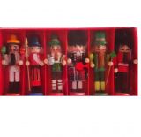 Щелкунчик - набор деревянных ёлочных игрушек 6 шт IR6125V