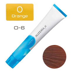 Lebel Materia µ Layfer O6 - Тонирующая краска лайфер, Тёмный блондин оранжевый 80гр