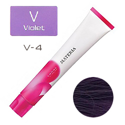 Lebel Materia New 3D Краска для волос V4 - Шатен фиолетовый 80 гр
