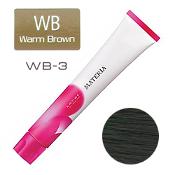 Lebel Materia New 3D Краска для волос WB3 - Тёмный шатен теплый коричневый 80 гр
