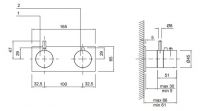 Встраиваемый термостатический смеситель для душа Antonio Lupi Ayati AY654P комплект схема 1