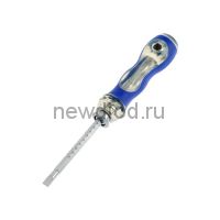 Отвертка комбинированная TUNDRA, 3 в 1, изменяемая длина жала, 2К рукоятка, PH2/SL6 х 160 мм