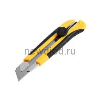 Нож универсальный TUNDRA, 2К корпус, металлическая направляющая, винтовой фиксатор, 25 мм