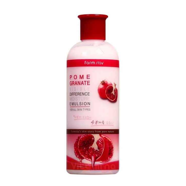 FarmStay Увлажняющая эмульсия с экстрактом граната Pomegranate Visible Difference Moisture Emulsion, 350 мл